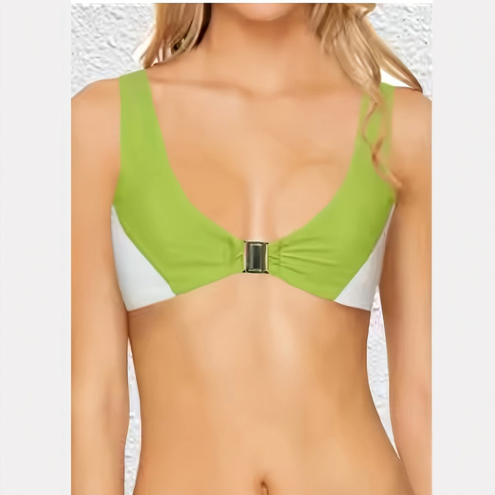 Damen Bikinis mit tiefem V-Ausschnitt und schmalen Trägern Drune