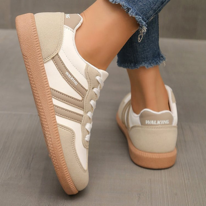 Damen Retro-inspirierte Schnür-Sneaker mit gepolstertem Komfortfußbett Drune