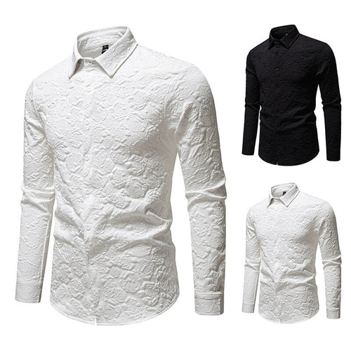 Herren Hemd mit strukturiertem Design Drune