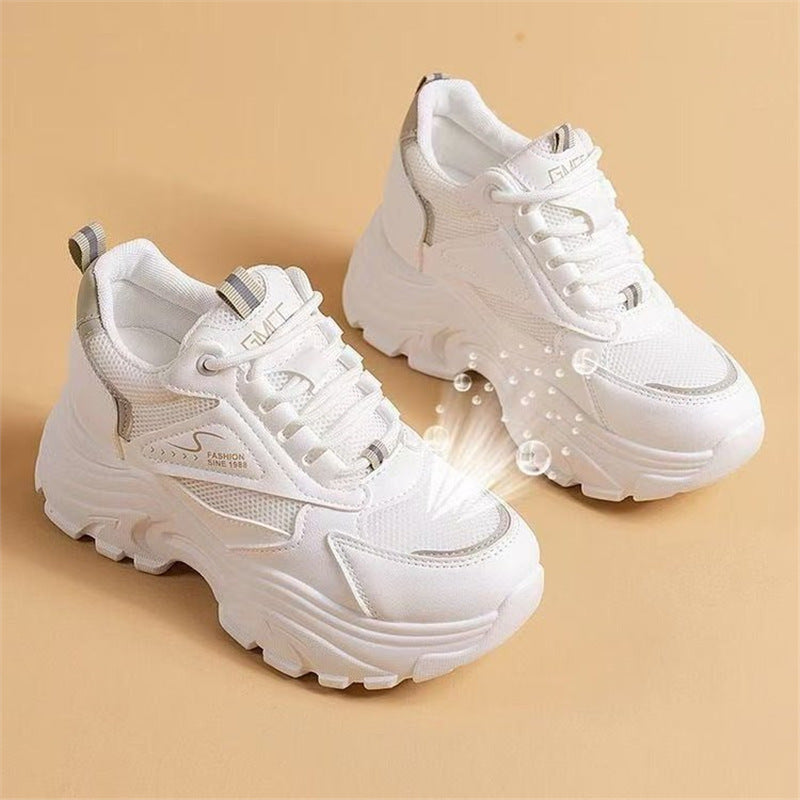 Damen Sportliche Chunky Sneakers mit gepolsterter Sohle und atmungsaktivem Obermaterial Drune