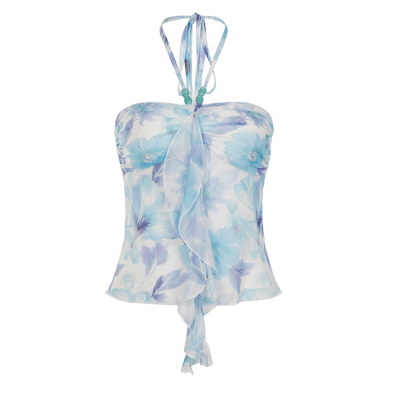 Damen romantisches Blumenshirt Drune