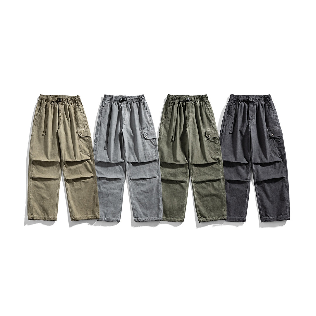 Herren Relaxed Cargo-Hose mit elastischem Bund, Lagen-Paneelen und Utility-Taschen Drune