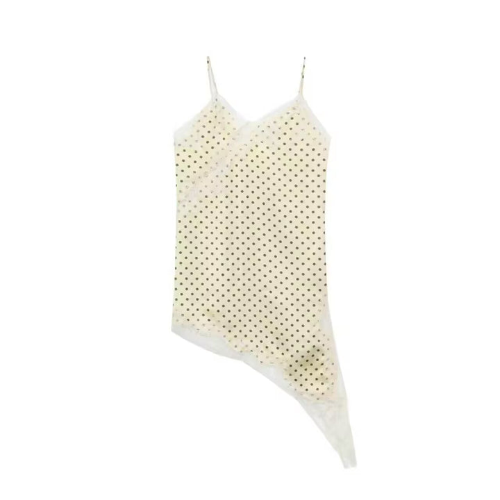 Damen asymmetrisches Spaghetti-Top Drune