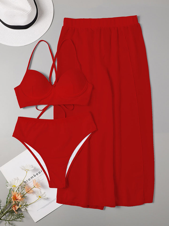 Damen Bikiniset mit elegantem Wickelrock Drune