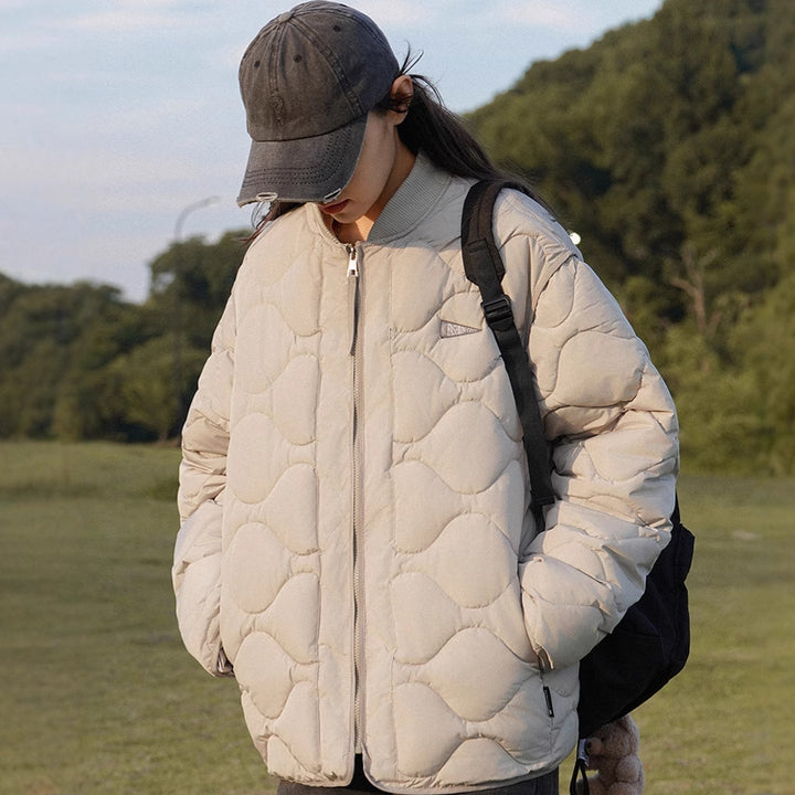 Damen wattierte Freizeitjacke mit gestepptem Design und praktischen Taschen Drune
