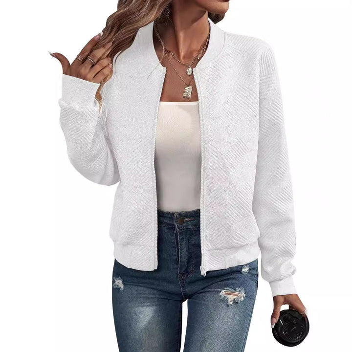 Damen elegante Strickjacke mit Reißverschluss und modernem Design Drune