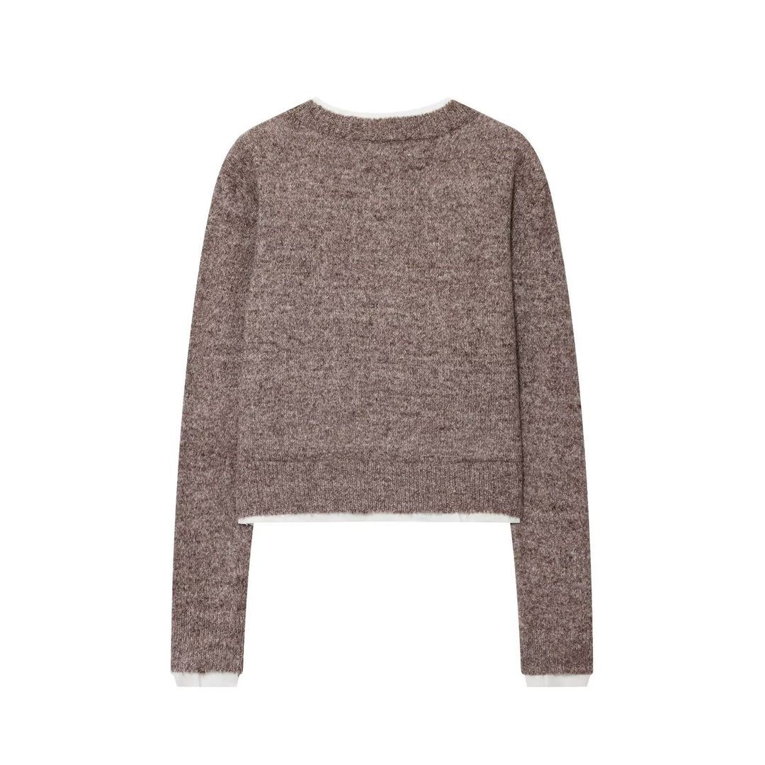 Damen Strickjacke mit feiner Textur und modernen Knopfdetails Drune