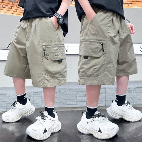 Herren Cargo-Shorts mit seitlichen Reißverschlusstaschen von Drune