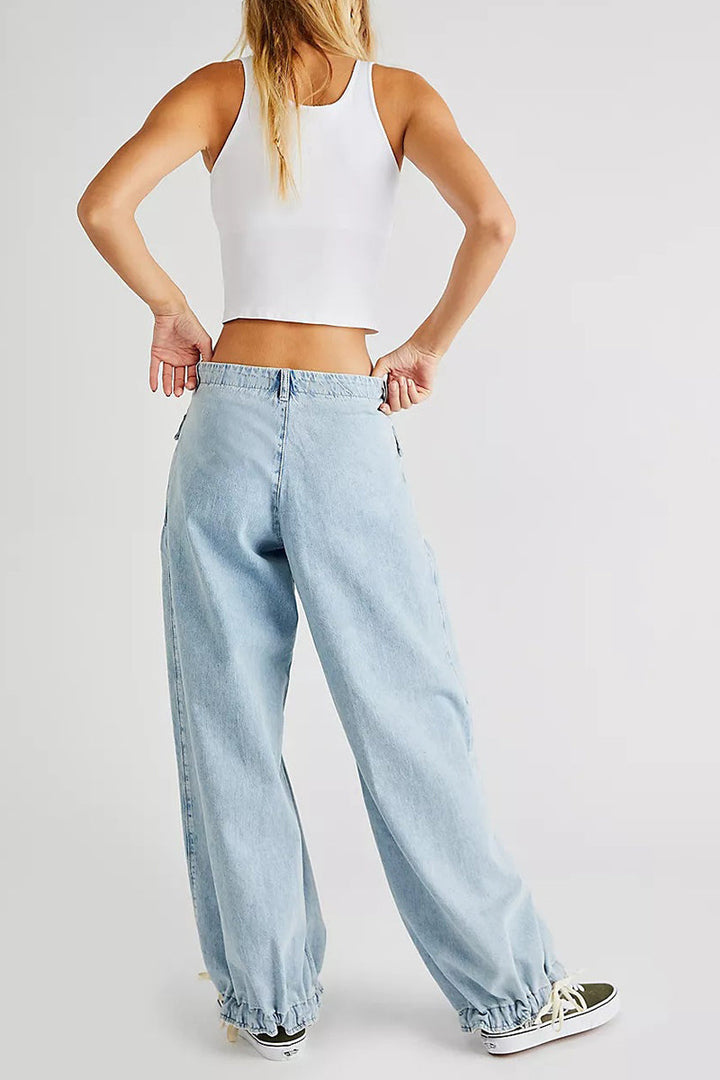 Drune | Taschen Schnürung Ballon Jeans