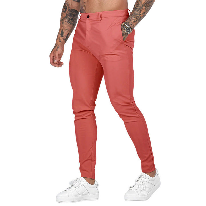 Herren Slim-Fit Chinohose mit modernem Design und elastischem Bund Drune