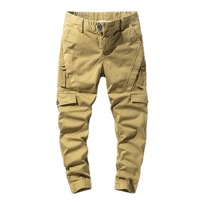 Herren Cargo-Jogginghose mit elastischem Beinabschluss und Multifachtaschen Drune