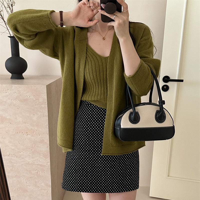 Damen Strickjacke mit lässigem Schnitt und weichem Material Drune