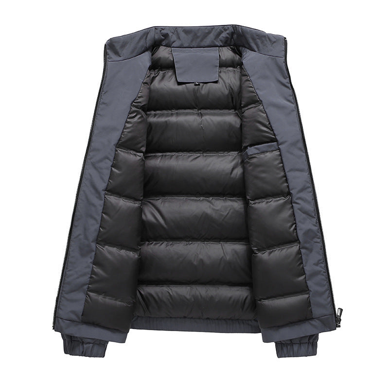 Herren thermo gefütterte Steppjacke mit Stehkragen und winddichtem Außenmaterial Drune