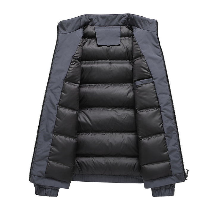 Herren thermo gefütterte Steppjacke mit Stehkragen und winddichtem Außenmaterial Drune