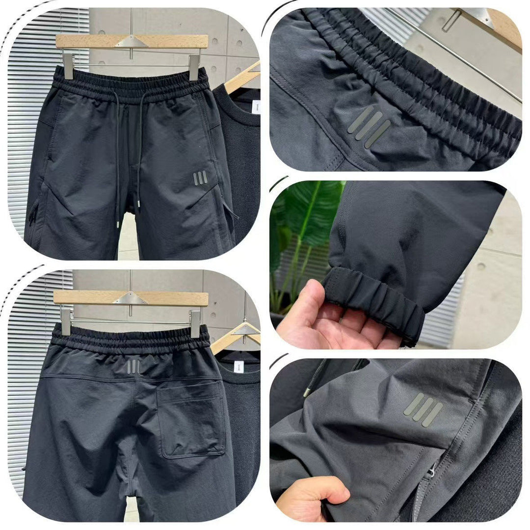 Herren Bequeme Sporthose mit Seitentaschen Drune