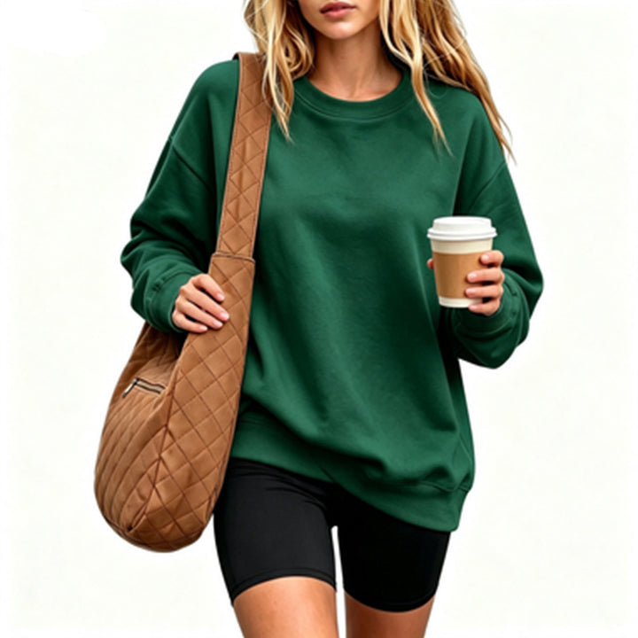 Damen Bequemer Oversized Sweatshirt Drune