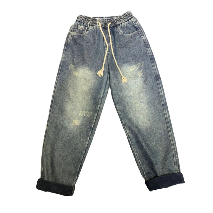 Herren Bequeme Relaxed Fit Jeans Drune