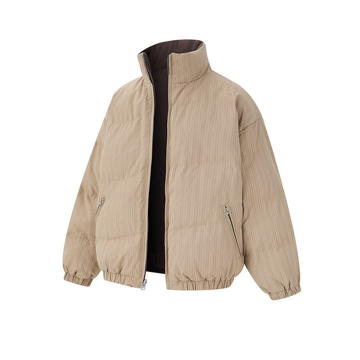 Unisex Wendbare Boxy-Jacke mit gesteppter Außen- und Fleece-Innenseite Drune