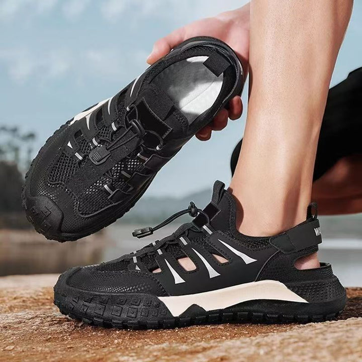 Damen Sportliche Outdoor-Sandalen mit atembraumsaktivem Obermaterial und rutschfester Sohle Drune