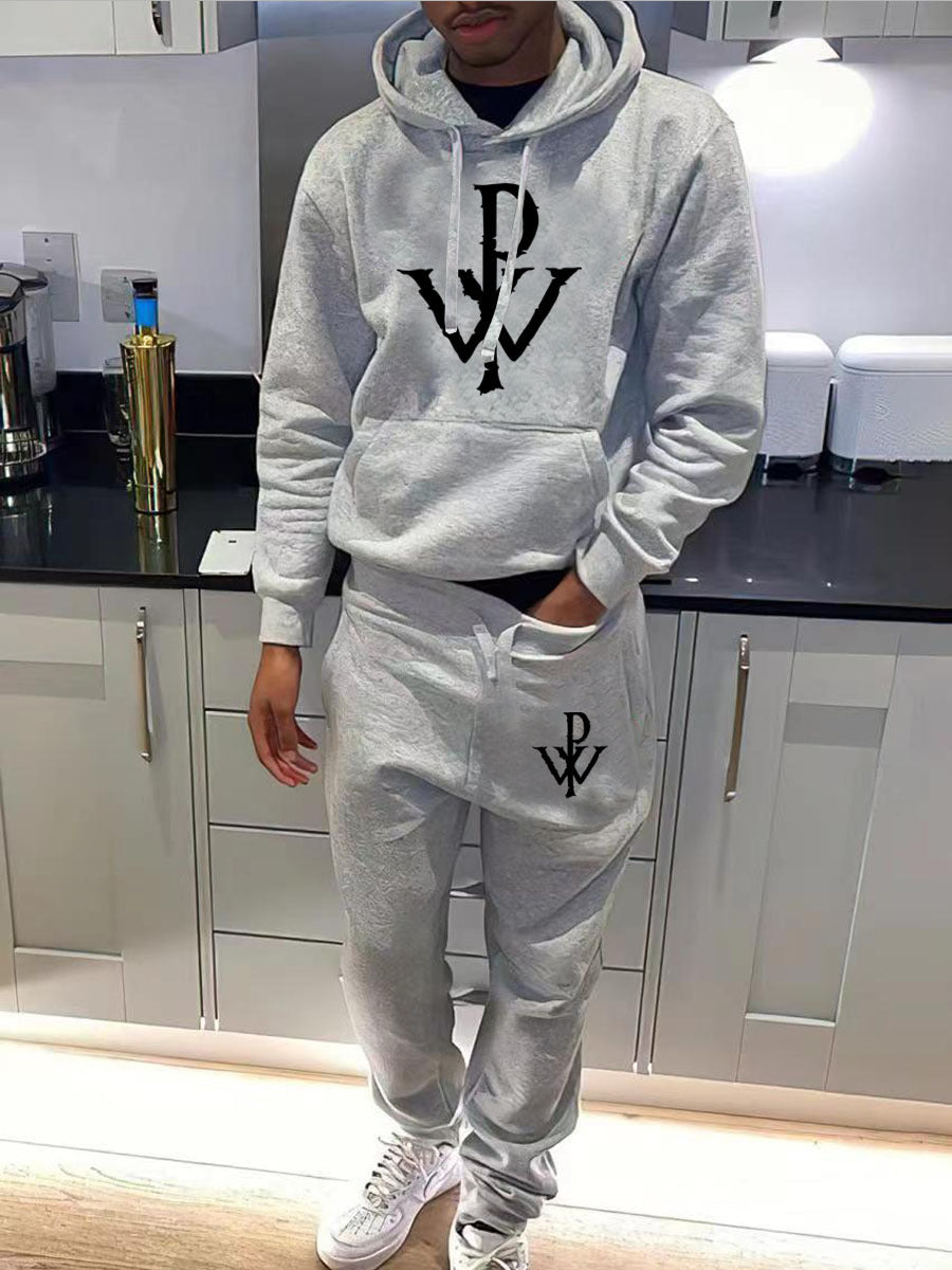 Herren Hoodie und Jogginghose-Set mit hochwertigem Logo-Design Drune