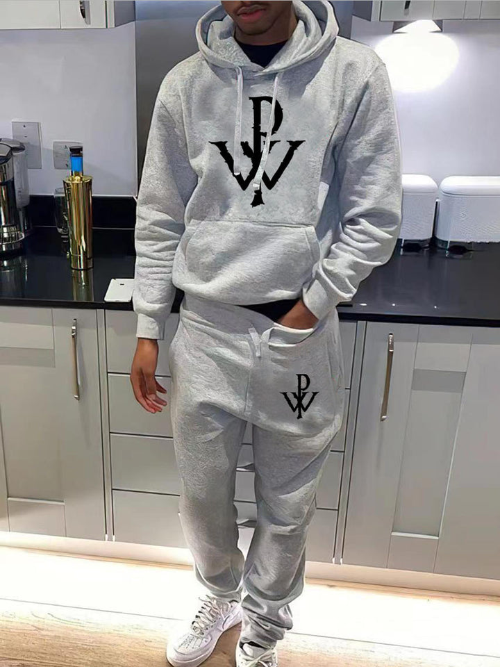 Herren Hoodie und Jogginghose-Set mit hochwertigem Logo-Design Drune