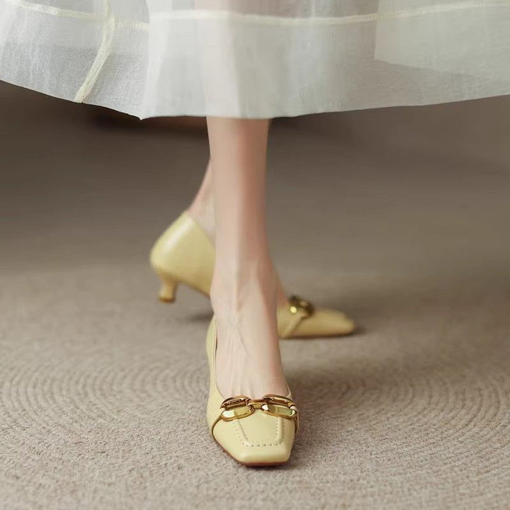 Damen Ballerinas mit elegantem Kettenakzent Drune