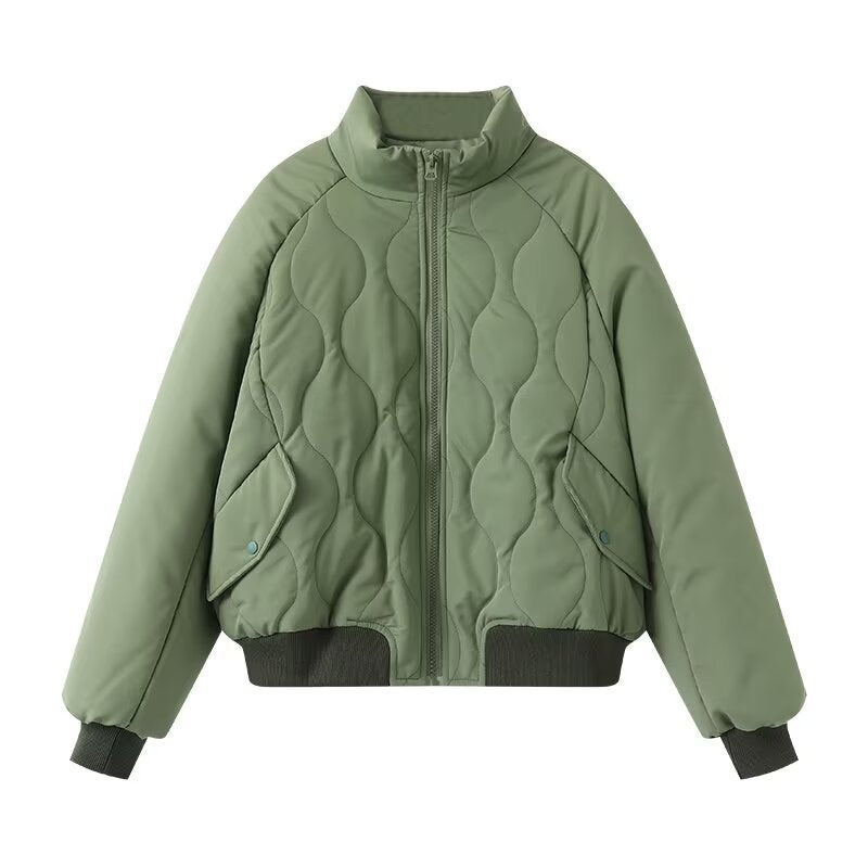 Damen Steppjacke im sportlichen Design mit hohem Kragen und elastischen Bündchen Drune