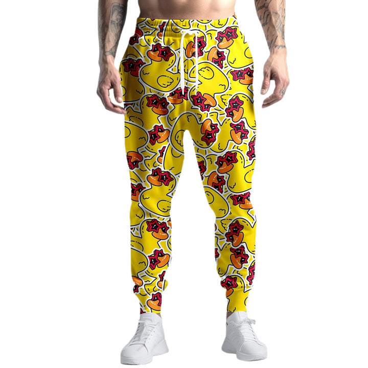 Herren Sportliche Jogginghose mit kreativem Mustermix Drune