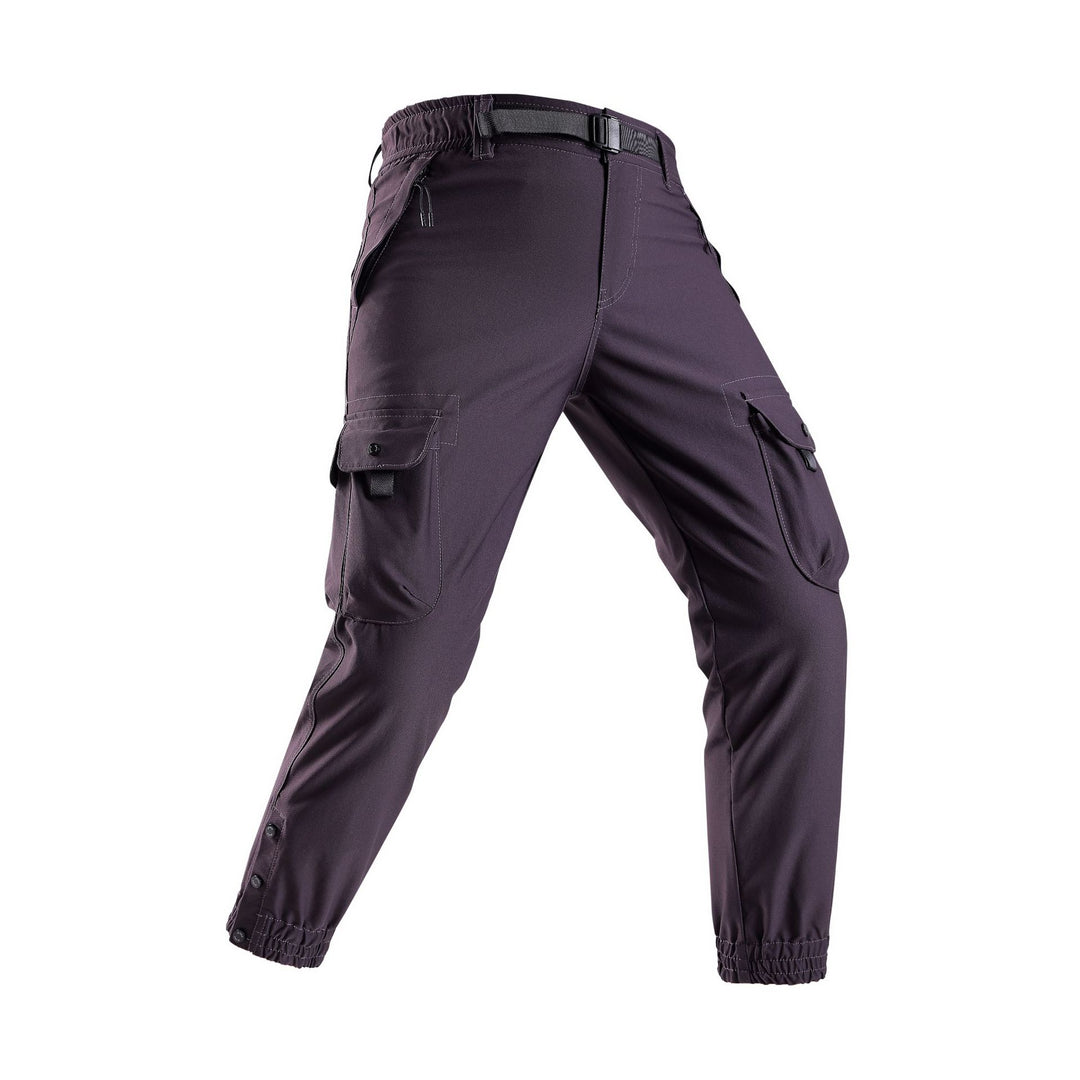 Herren Tapered Cargo-Joggerhose im Tactical-Utility-Stil mit elastischem Knöchelsaum und Multifachtaschen Drune
