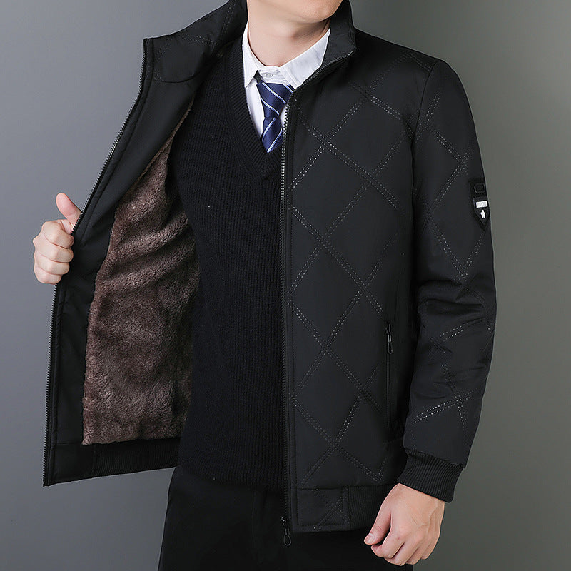 Drune | Steppjacke - Regular Fit - Warme Fütterung - Rippkante - Reißverschluss