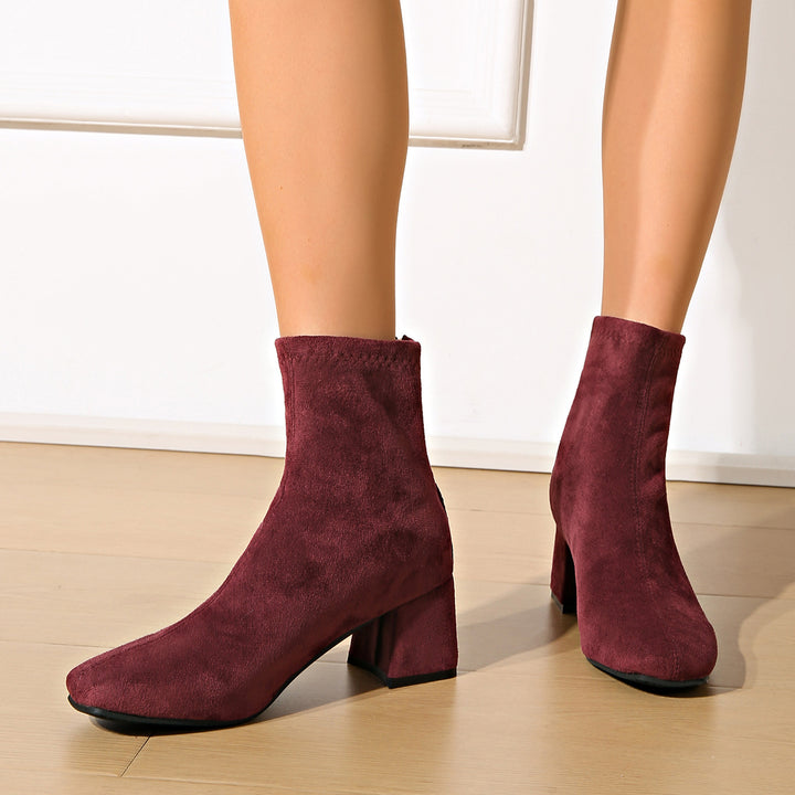 Damen Modische Stiefeletten Drune