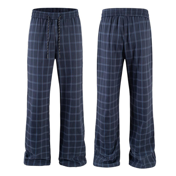 Herren Bequeme Freizeithose mit Karomuster Drune