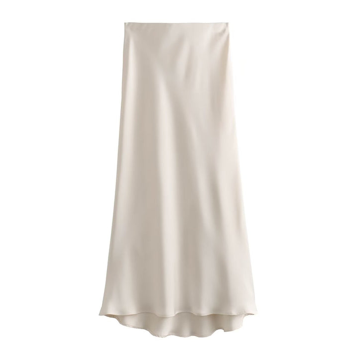 Damen langer Satinrock Drune