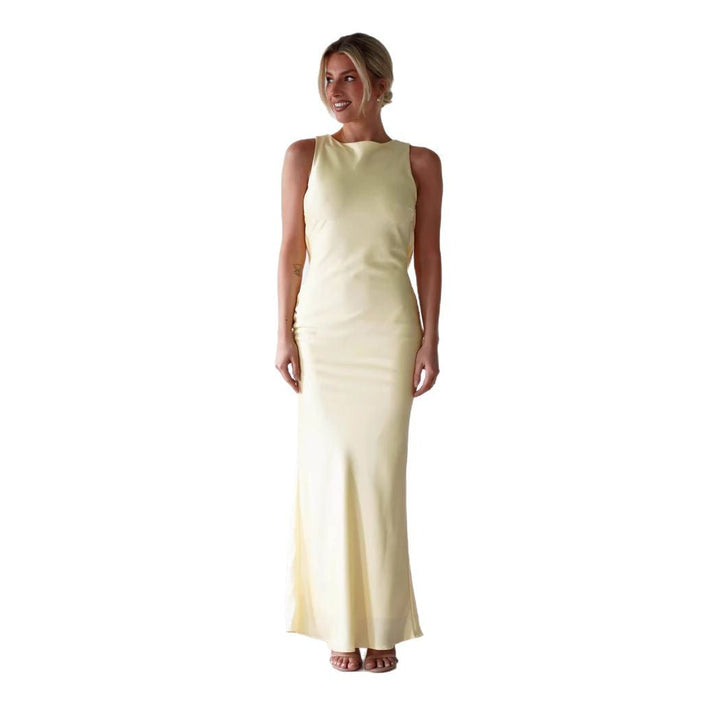 Damen Maxikleid mit elegantem Schnitt und fließendem Stoff Drune