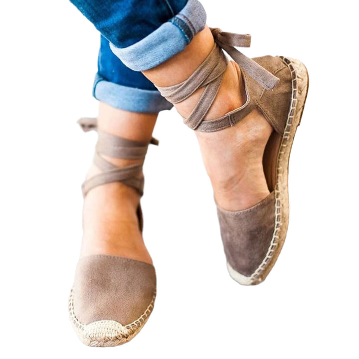 Damen Espadrilles mit verstellbarem Knöchelriemen und komfortabler Espandrillesohle Drune