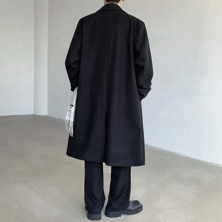 Herren Eleganter Wollmantel Drune