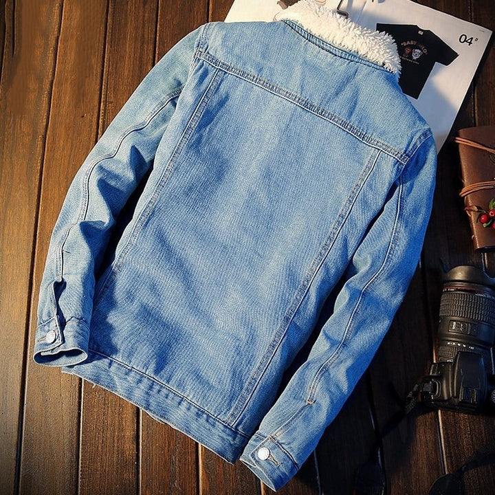 Herren Denimjacke mit weichem Innenfutter Drune