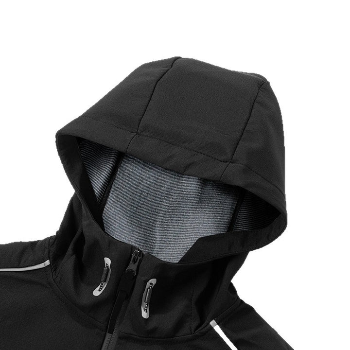 Herren Funktionsjacke mit sportlichem Stehkragen und reflektierenden Akzenten Drune