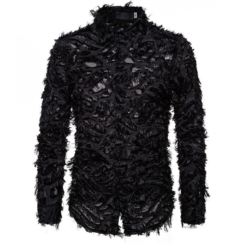 Herren Modisches Hemd mit strukturiertem Design Drune