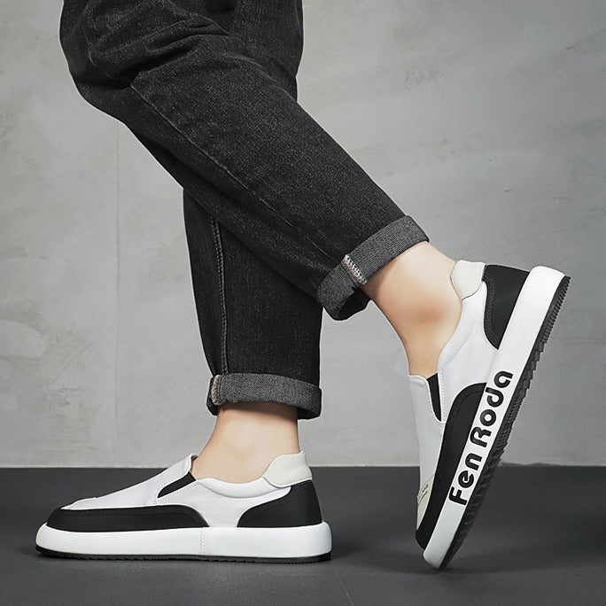 Damen Modische Slip-On Sneakers mit atmungsaktiver Oberflächenstruktur Drune