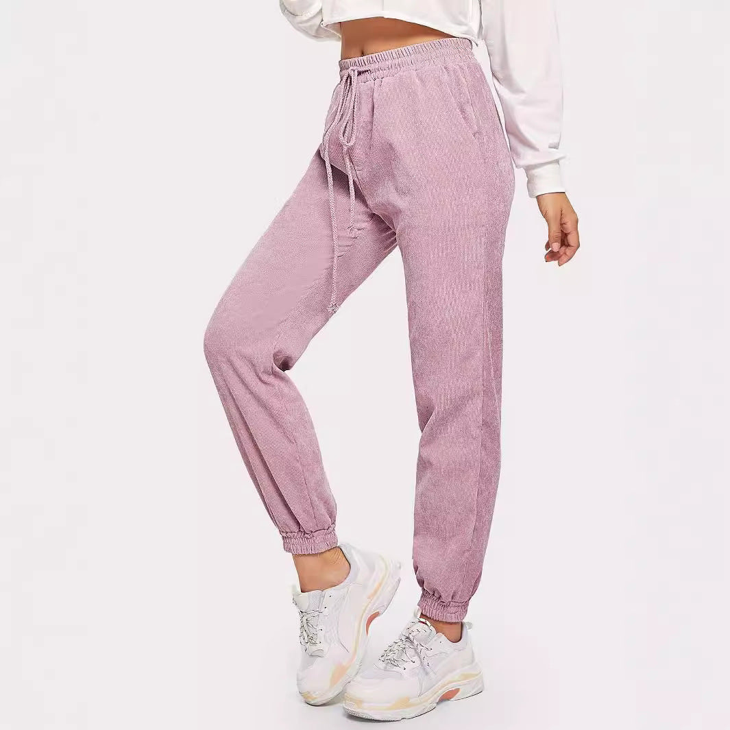 Damen Sweatpants mit elastischem Bund und praktischen Seitentaschen Drune