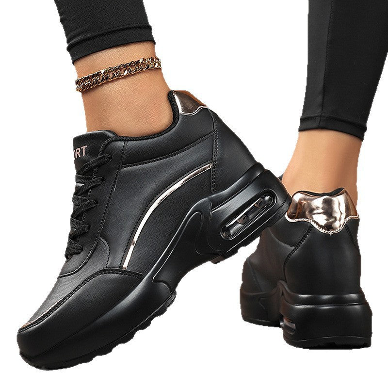 Damen Chunky-Sneaker mit Luftkissensohle und Metallic-Details Drune