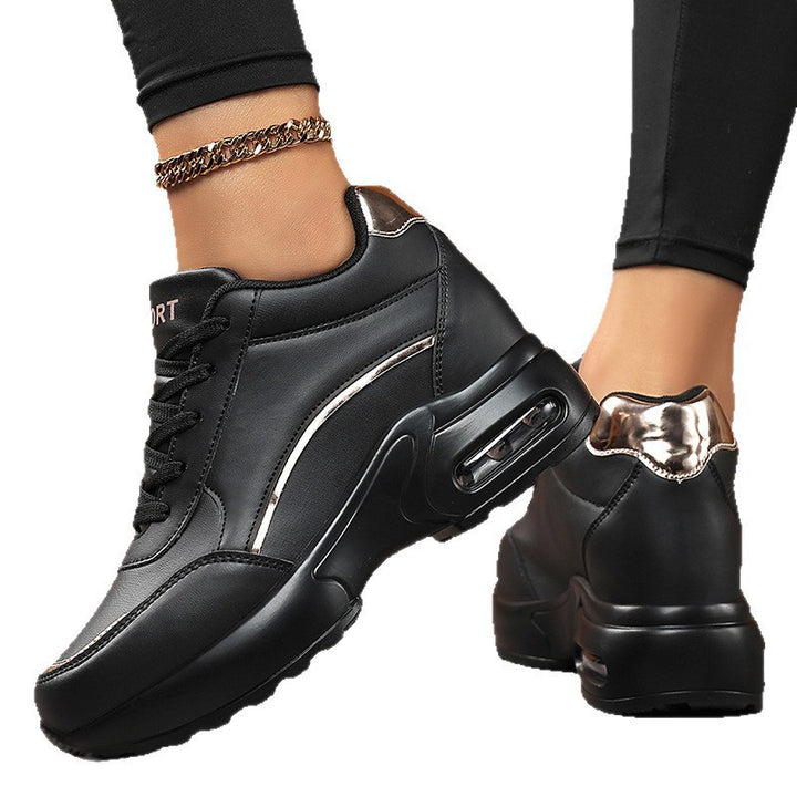 Damen Chunky-Sneaker mit Luftkissensohle und Metallic-Details Drune