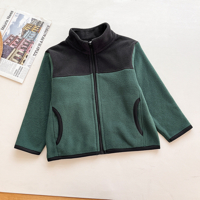 Damen Fleecejacke mit hochschließendem Kragen und praktischen Reißverschlusstaschen Drune