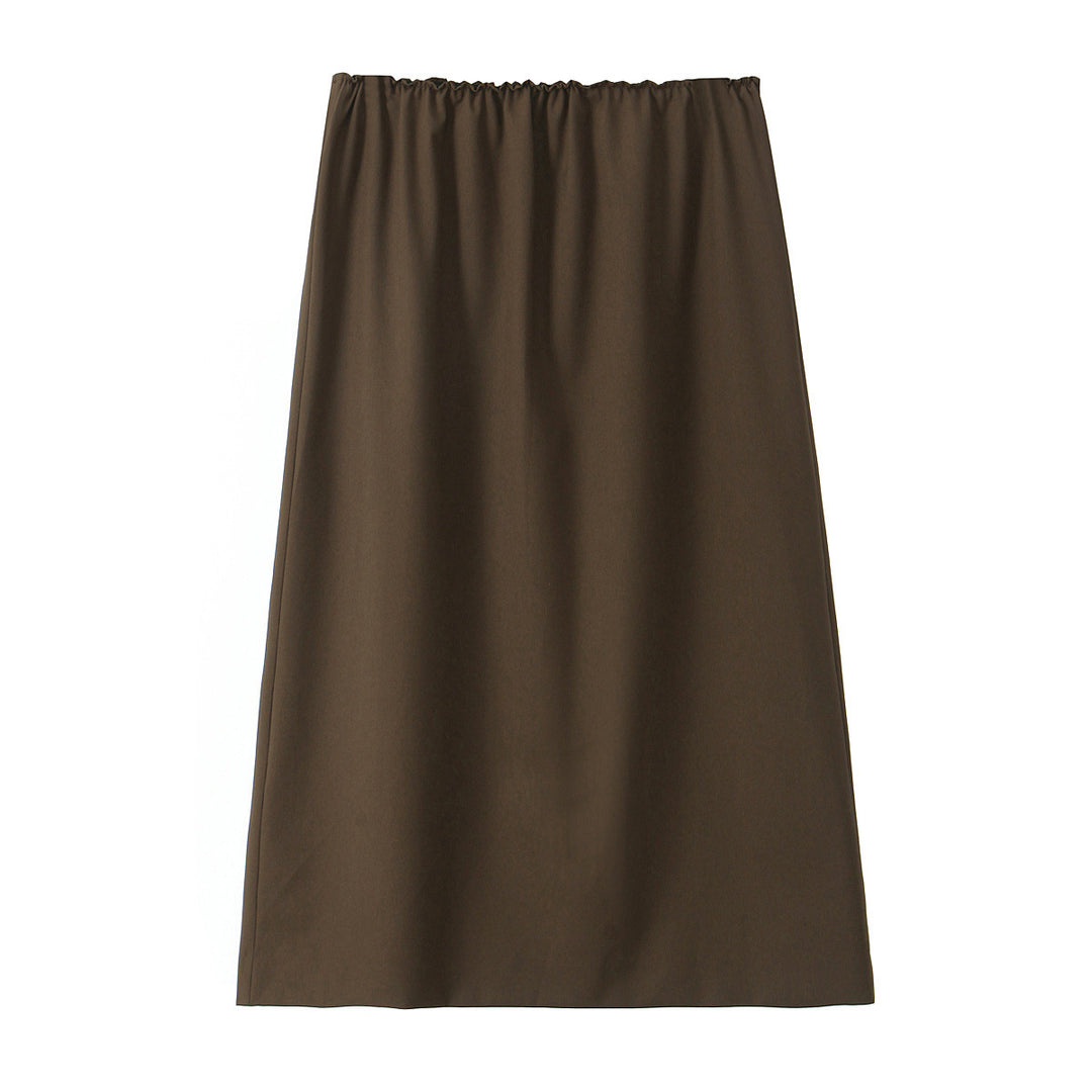 Damen A‑Linien‑Midirock mit elastischem Bund und fließender Silhouette Drune