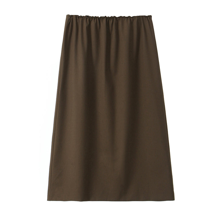 Damen A‑Linien‑Midirock mit elastischem Bund und fließender Silhouette Drune