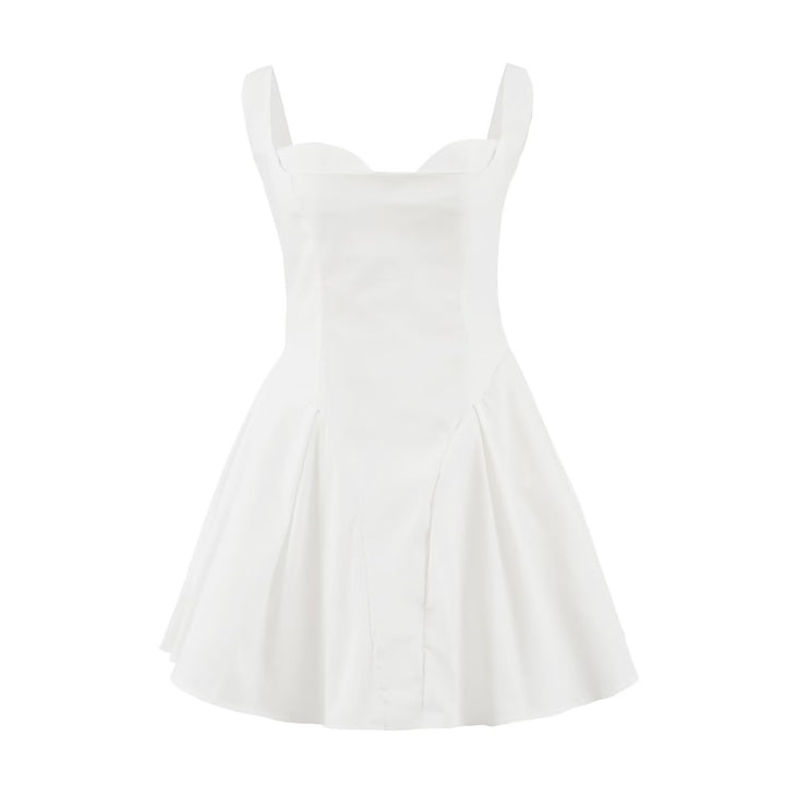Damen verspieltes A-Linien Kleid Drune