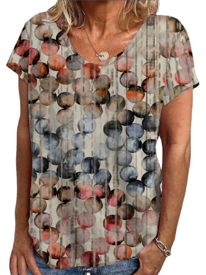 Damen Lockere Bluse mit buntem Paisleymuster Drune