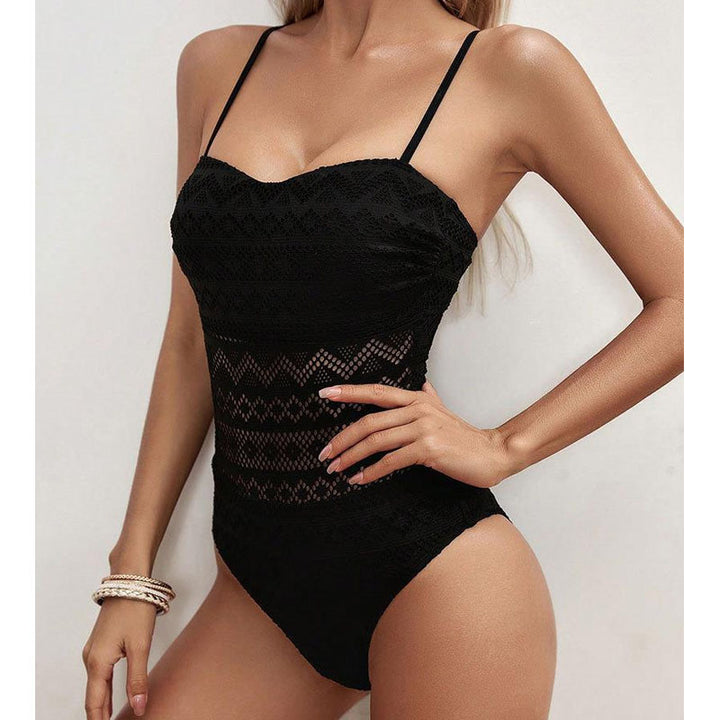 Damen Eleganter Badeanzug mit raffinierten Spitzendetails Drune