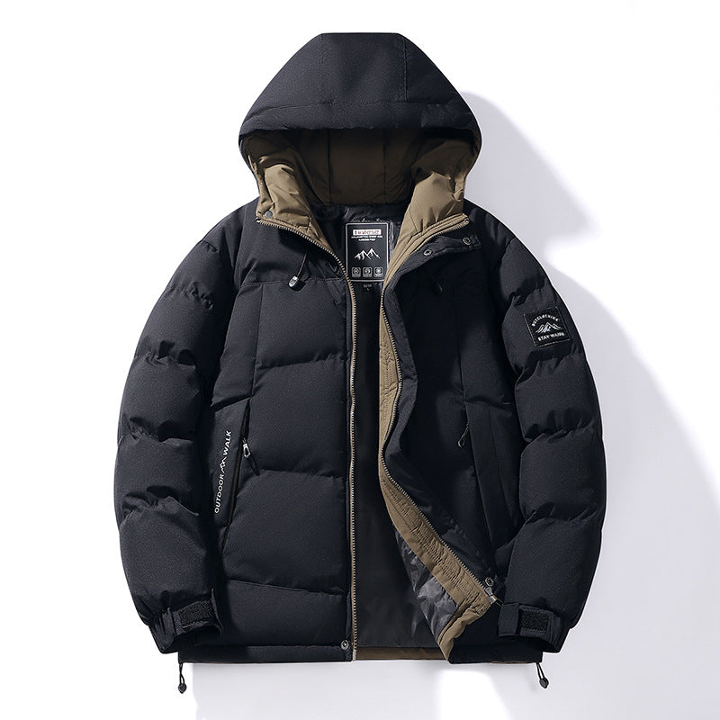 Herren Kapuzen-Steppjacke mit Thermofutter und verstellbarem Saum Drune